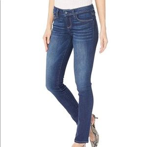 Paige wash blue mid-rise skinny jeans size…